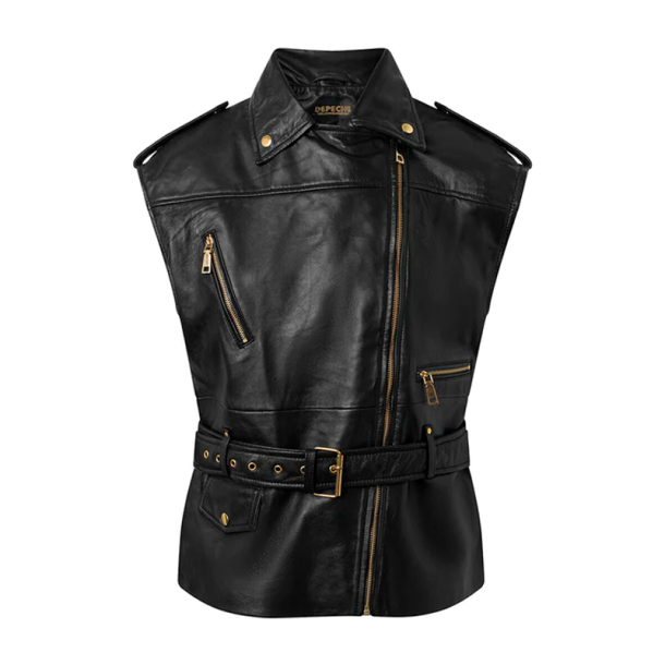 Depeche 50954 Tess Biker Vest/Black