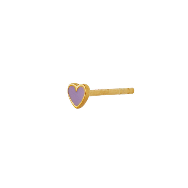 Stine A Petit Love Heart Purple Sorbet/Gold