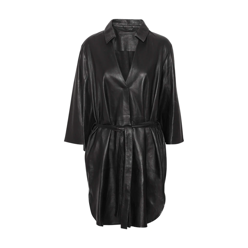 spiller skjold detaljer Munderingskompagniet Nova Kimono Dress/Black - Munderingskompagniet - Madam  My - Online design shop