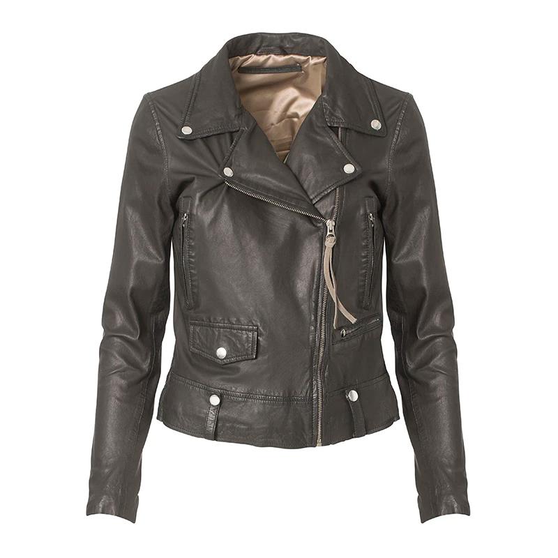 Munderingskompagniet New Seattle thin Leather Jacket/Black - Munderingskompagniet - Madam My Online design shop